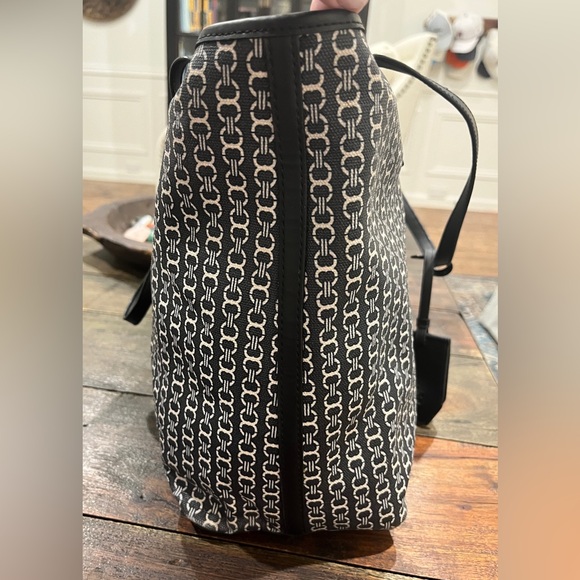 Tory Burch Gemini canvas coated LARGE TOTE Gemini Link GUC - Picture 7 of 16